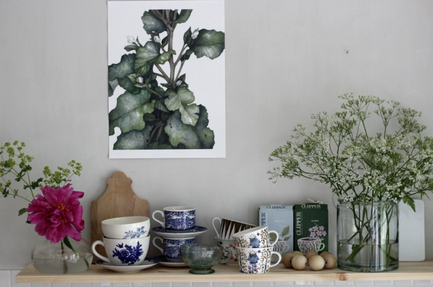 Samtal med en vän och finaste printet på länge. 3 märtaprint styling 1200x797