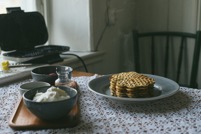 Gluten free waffles by Babes in Boyland