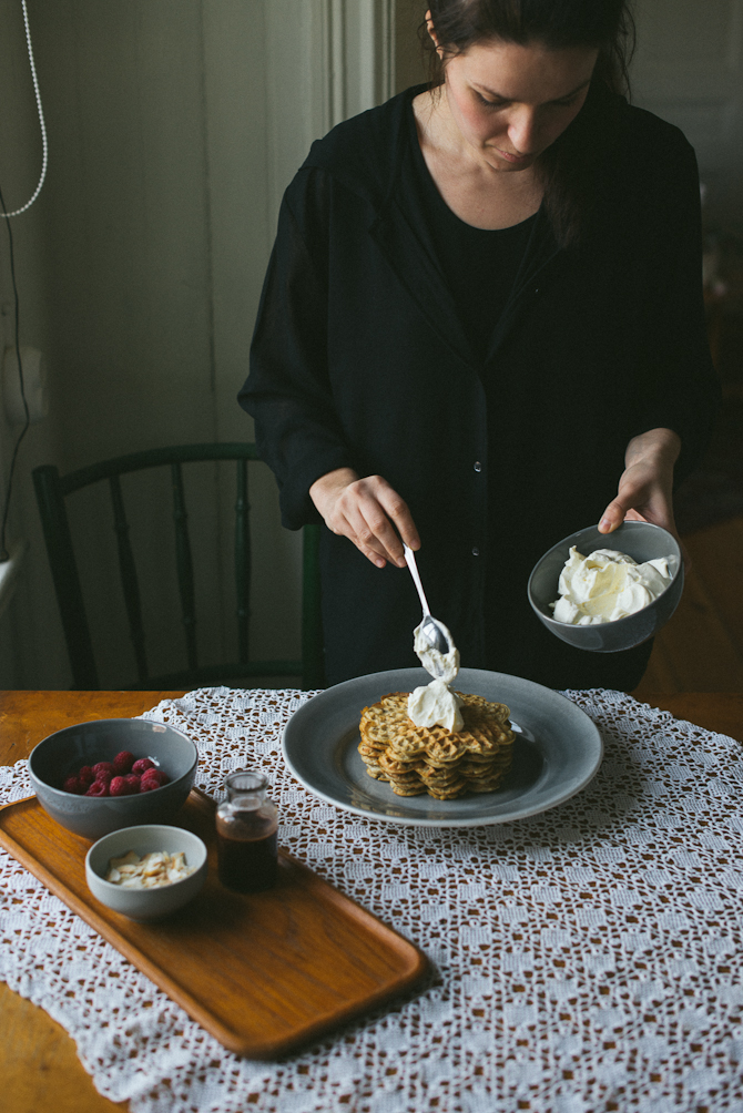 Gluten free waffles by Babes in Boyland