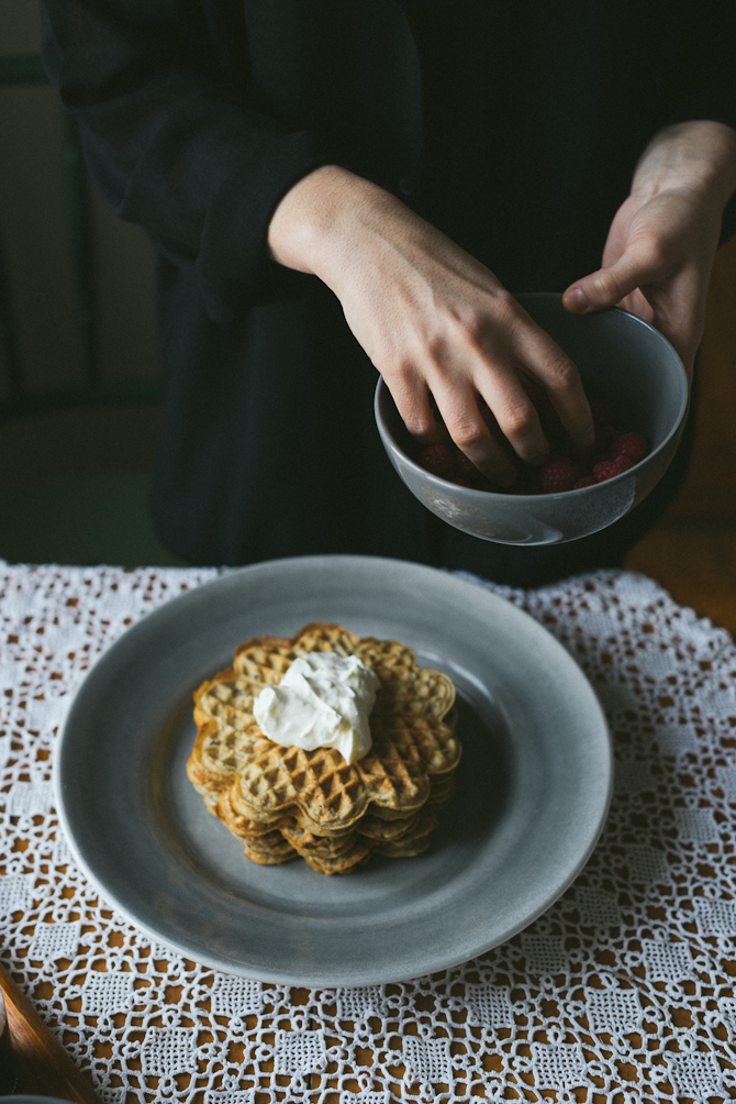 Gluten free waffles by Babes in Boyland