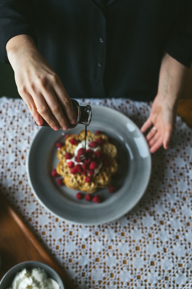 Gluten free waffles by Babes in Boyland