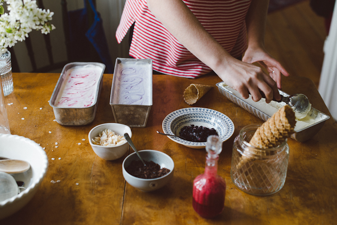 Homemade ice cream by Babes in Boyland