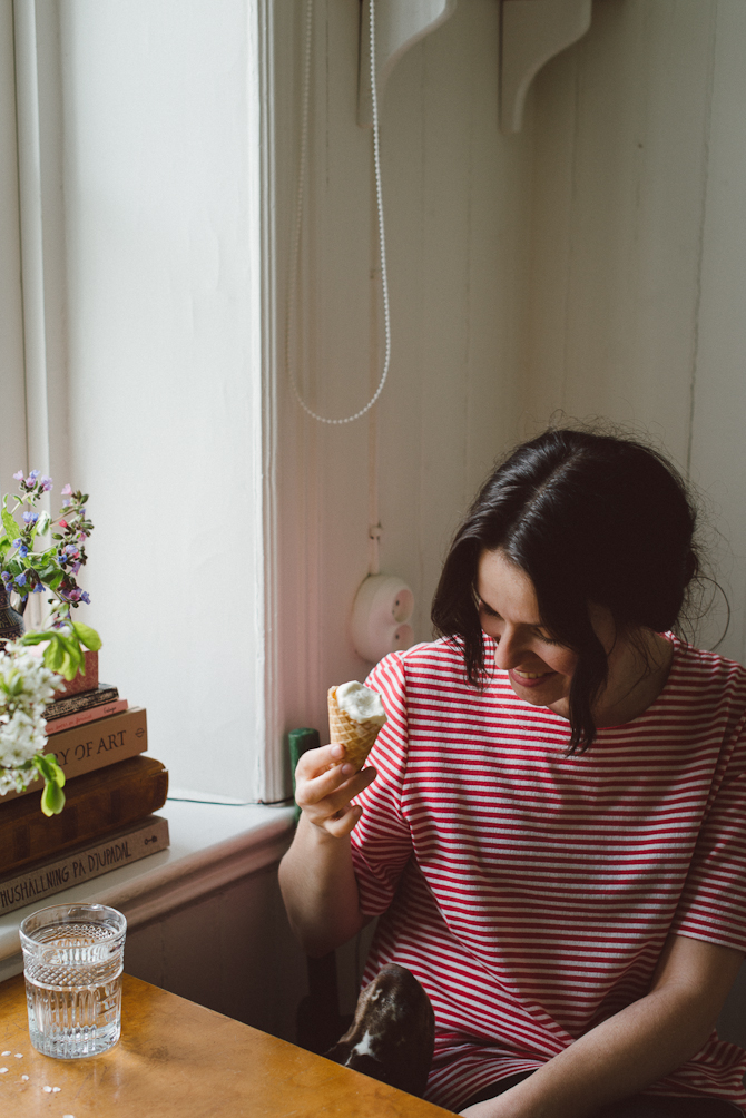Homemade ice cream by Babes in Boyland