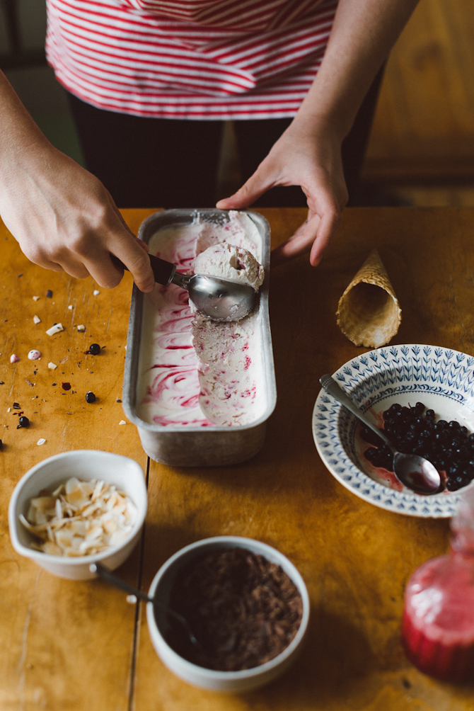 Homemade ice cream by Babes in Boyland