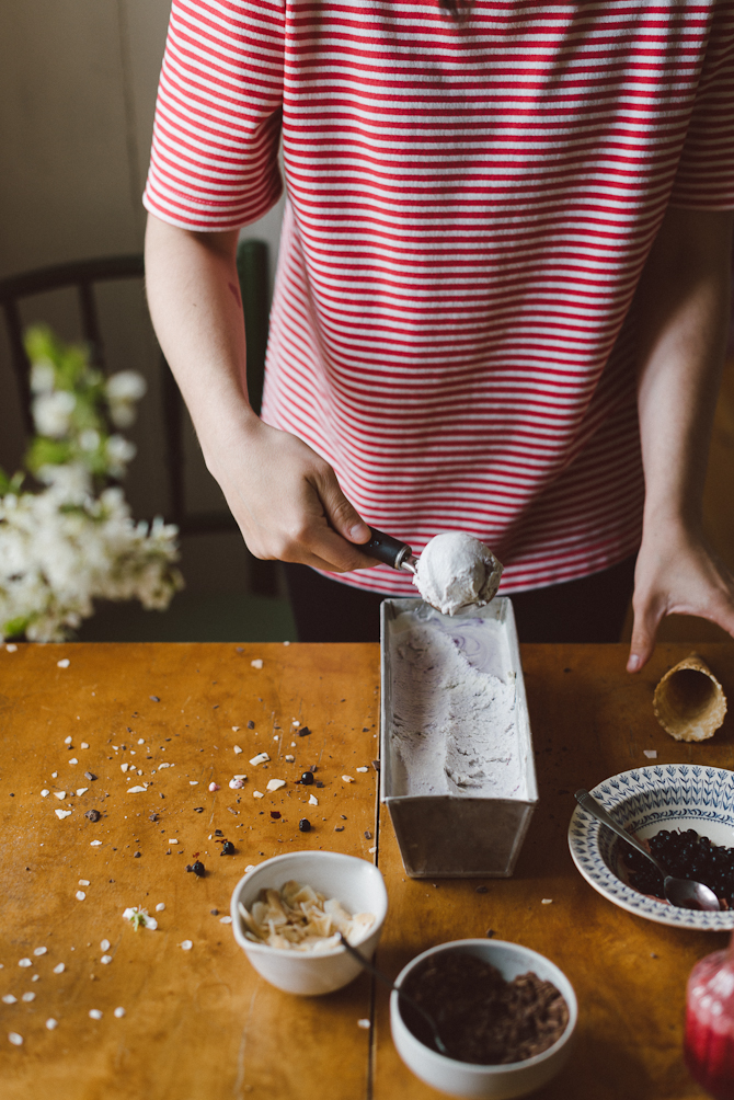 Homemade ice cream by Babes in Boyland