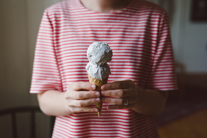Homemade ice cream by Babes in Boyland