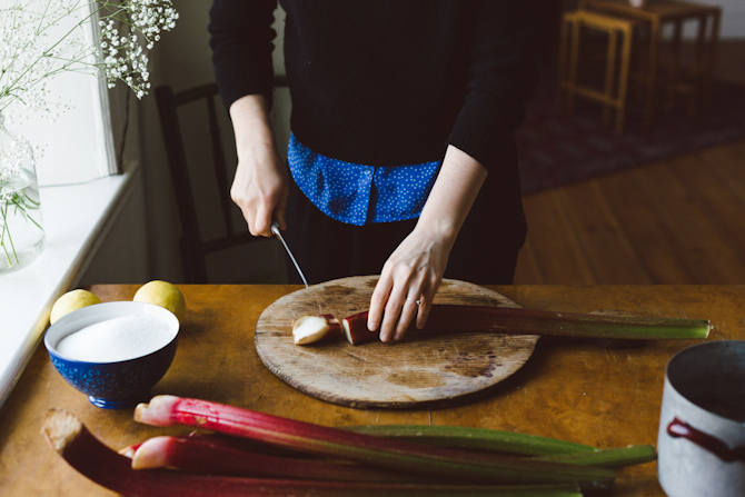 Rhubarb lemonade by Babes in Boyland