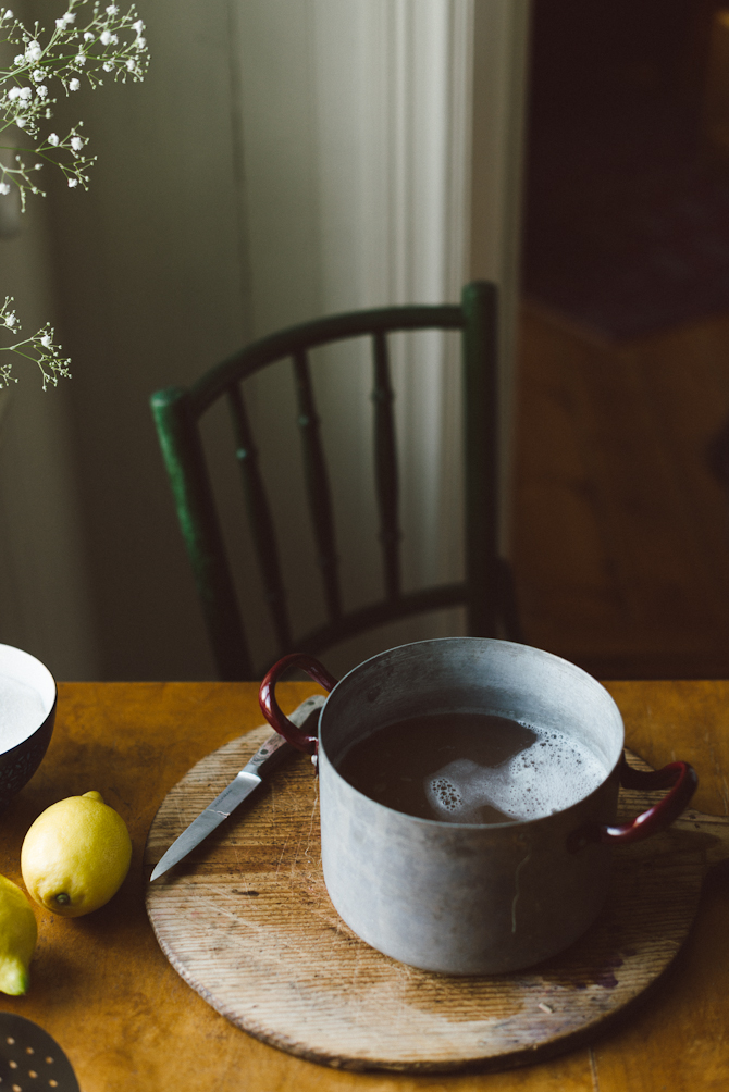 Rhubarb lemonade by Babes in Boyland