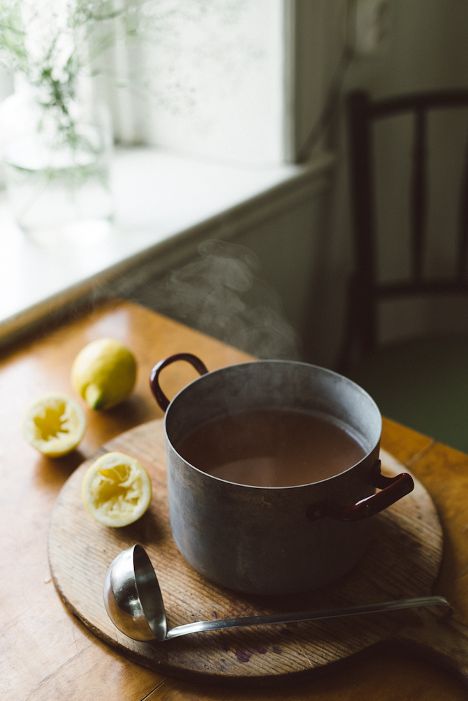 Rhubarb lemonade by Babes in Boyland