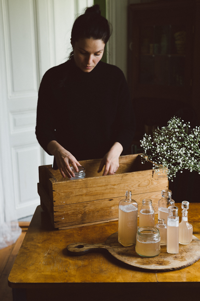 Rhubarb lemonade by Babes in Boyland