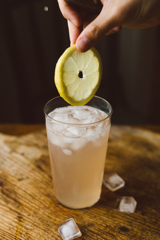 Rhubarb lemonade by Babes in Boyland