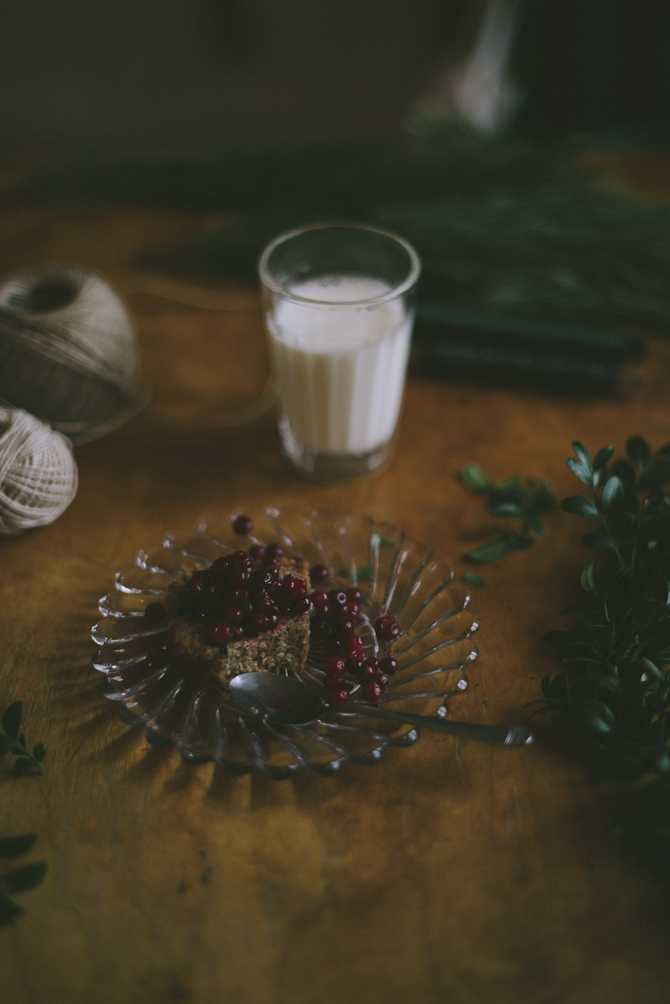 Vinterinspiration 3 Gingerbread cake with lingonberries by Babes in Boyland