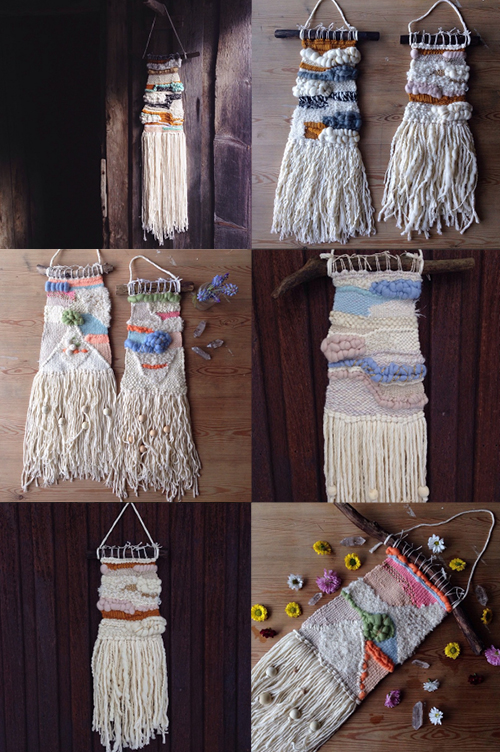 Woven wall hanging by Ellen