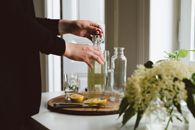 Elderflower lemonade by Babes in Boyland