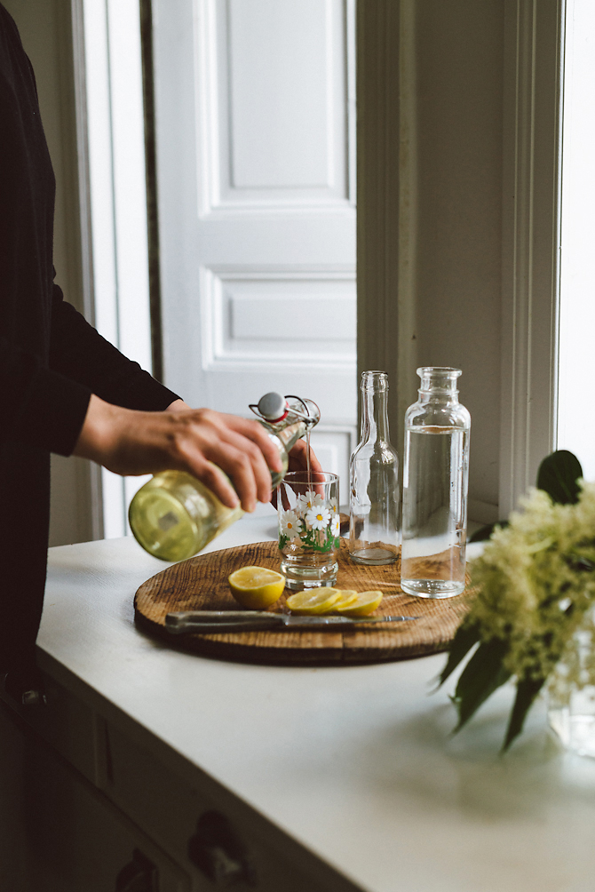 Elderflower lemonade by Babes in Boyland