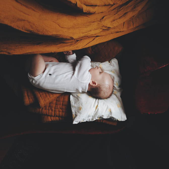 Sleeping baby by Babes in Boyland