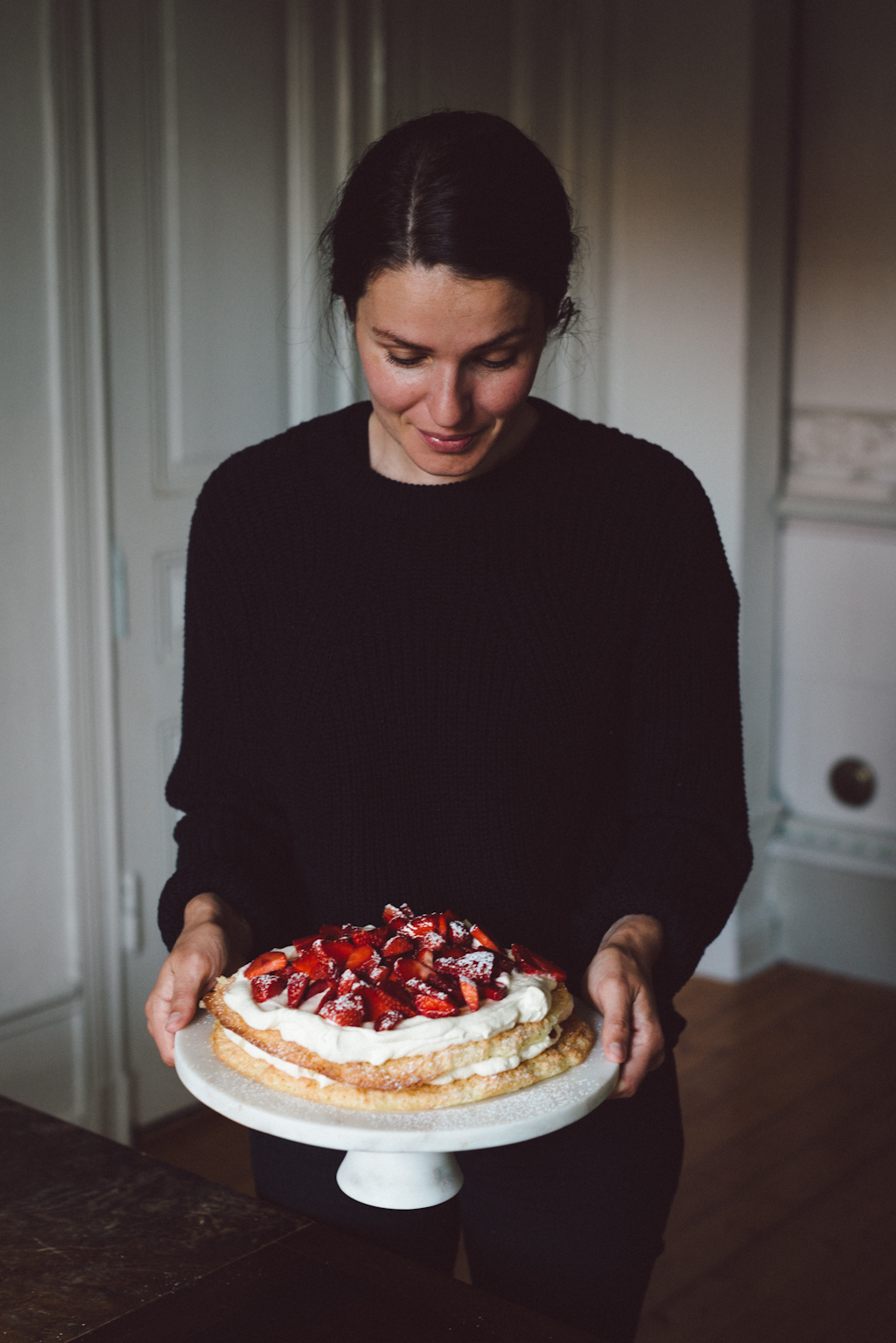 Strawberry cake with coconut by Babes in Boyland