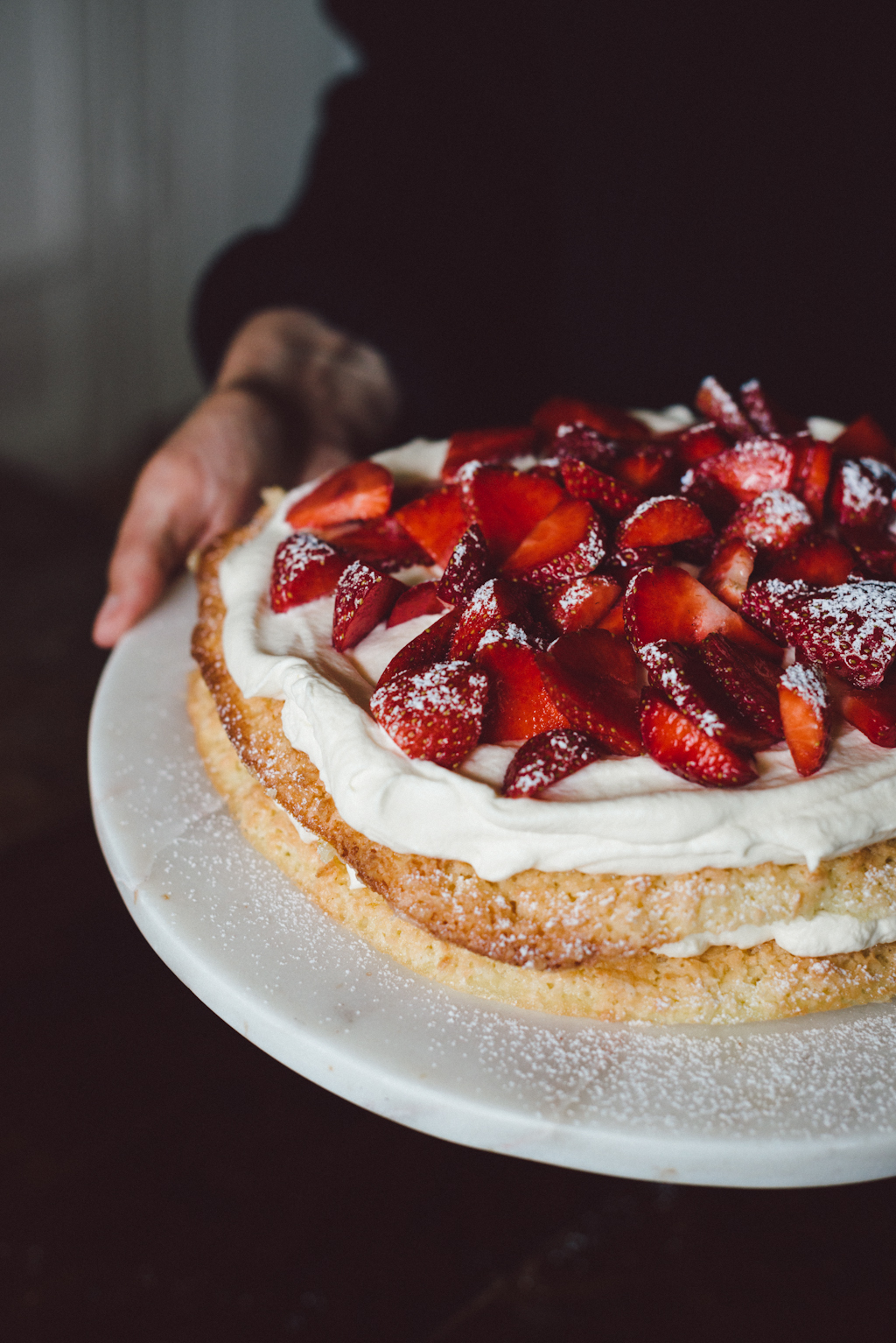 Strawberry cake with coconut by Babes in Boyland
