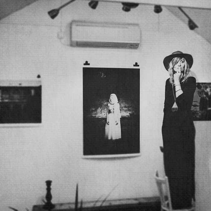 preparing for exhibition