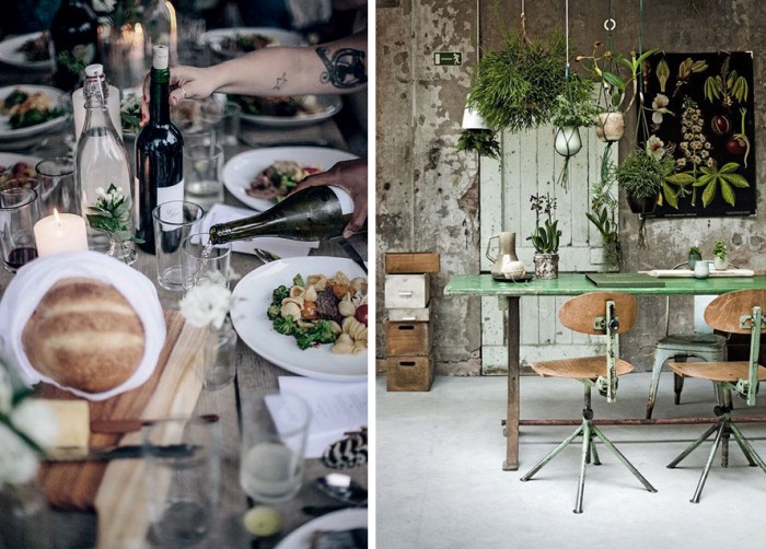 cosy dinner table