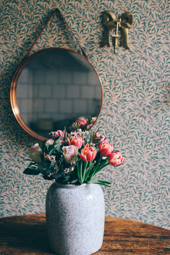 inredning kok william morris tapet pilblad volang-linda