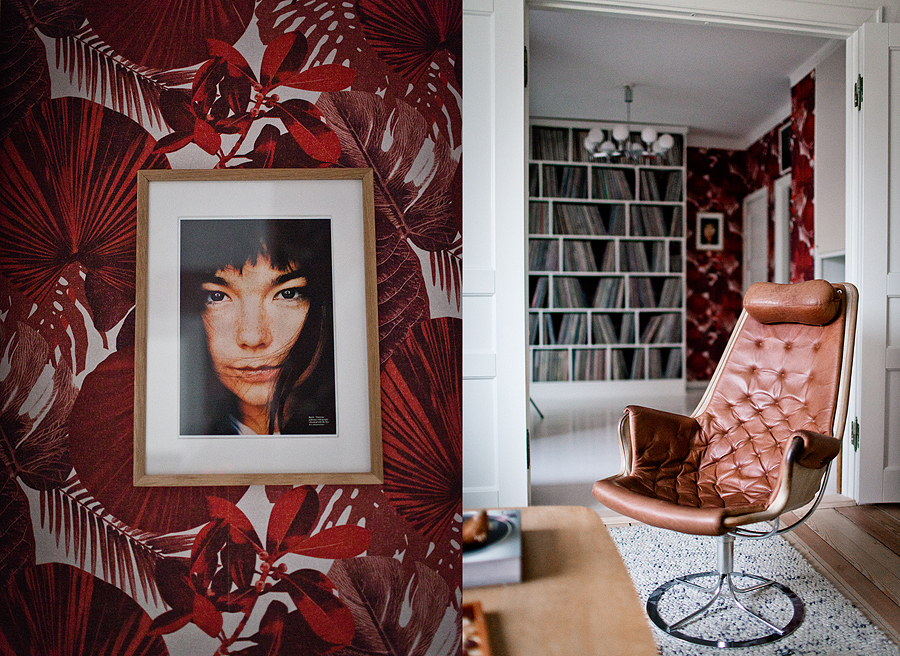 Hemma hos Anna och Mattias - en eklektisk pärla med massa härlig färg och design 26 Jetson av Bruno Mathsson - foto Isabelle Pedersen