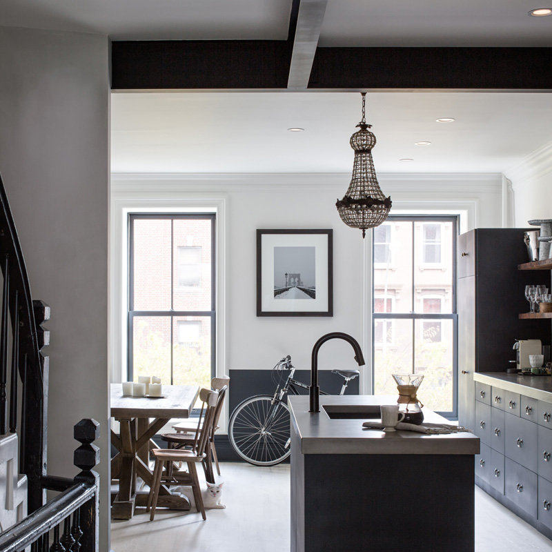 Townhouse renovation in Brooklyn, New York.